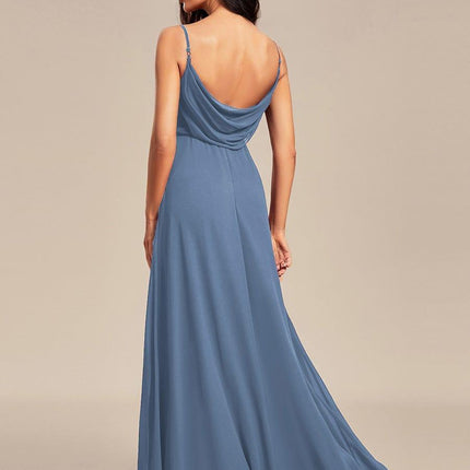 Brinley | Draped Back Sweetheart Floor-Length Bridesmaid Dress