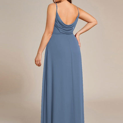 Brinley | Draped Back Sweetheart Floor-Length Bridesmaid Dress