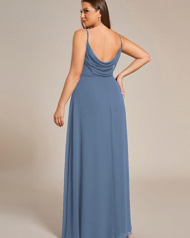 Brinley | Draped Back Sweetheart Floor-Length Bridesmaid Dress