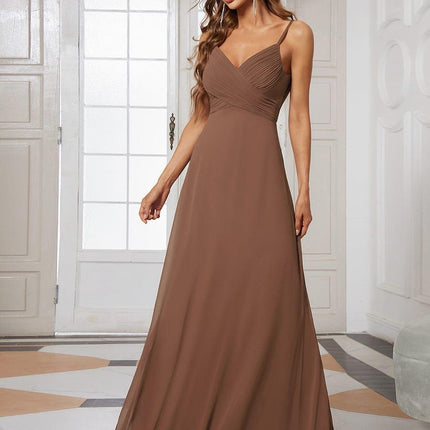 Brinley | Draped Back Sweetheart Floor-Length Bridesmaid Dress