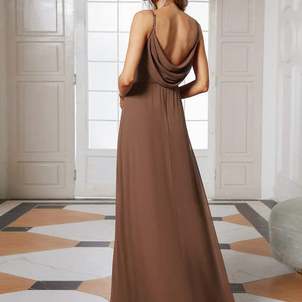 Brinley | Draped Back Sweetheart Floor-Length Bridesmaid Dress