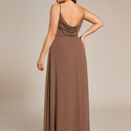 Brinley | Draped Back Sweetheart Floor-Length Bridesmaid Dress