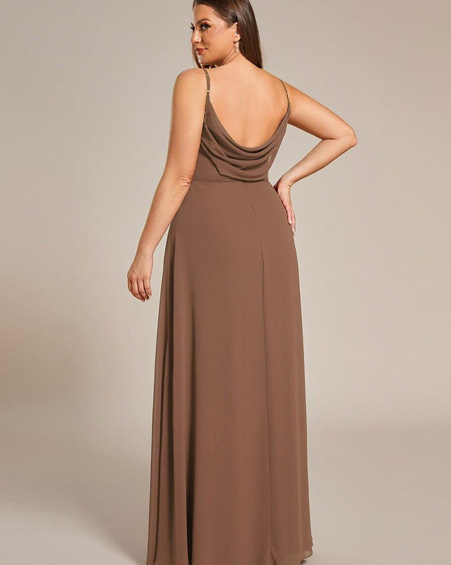 Brinley | Draped Back Sweetheart Floor-Length Bridesmaid Dress