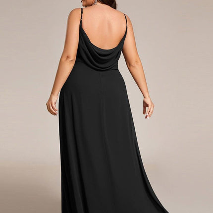 Brinley | Draped Back Sweetheart Floor-Length Bridesmaid Dress