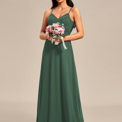 Brinley | Draped Back Sweetheart Floor-Length Bridesmaid Dress