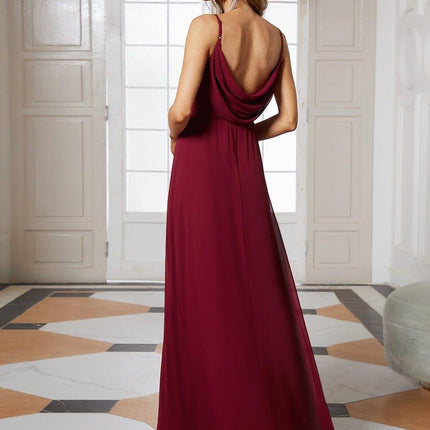 Brinley | Draped Back Sweetheart Floor-Length Bridesmaid Dress