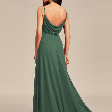 Brinley | Draped Back Sweetheart Floor-Length Bridesmaid Dress