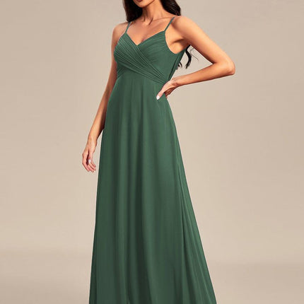 Brinley | Draped Back Sweetheart Floor-Length Bridesmaid Dress