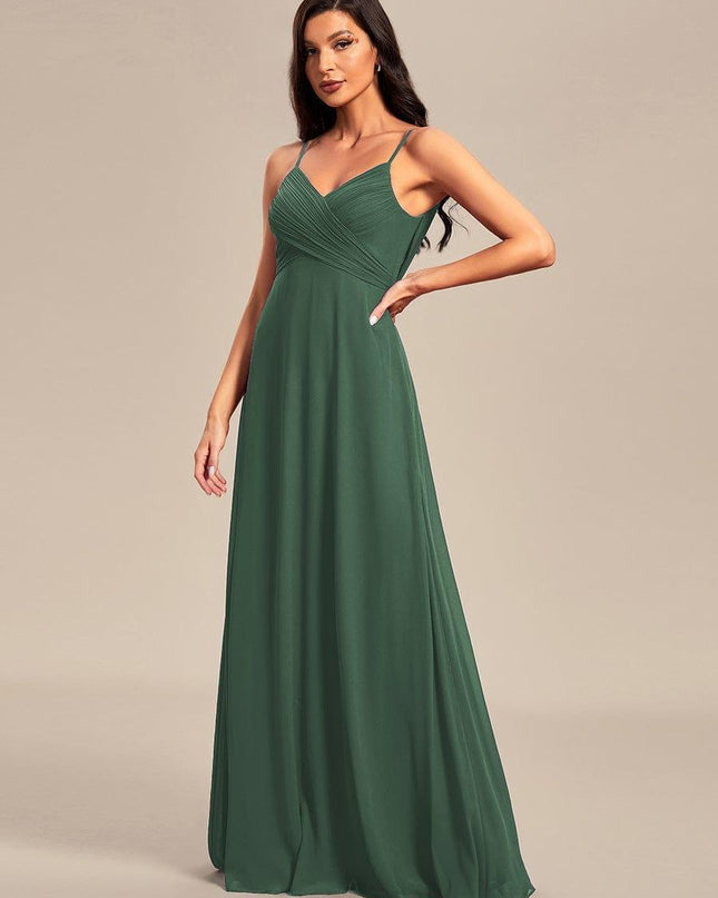 Brinley | Draped Back Sweetheart Floor-Length Bridesmaid Dress