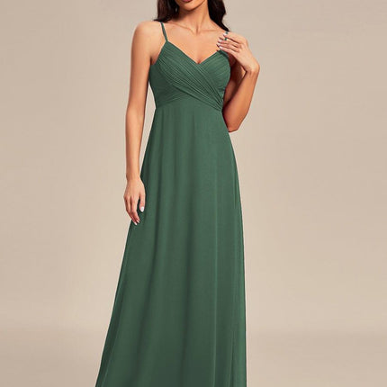 Brinley | Draped Back Sweetheart Floor-Length Bridesmaid Dress