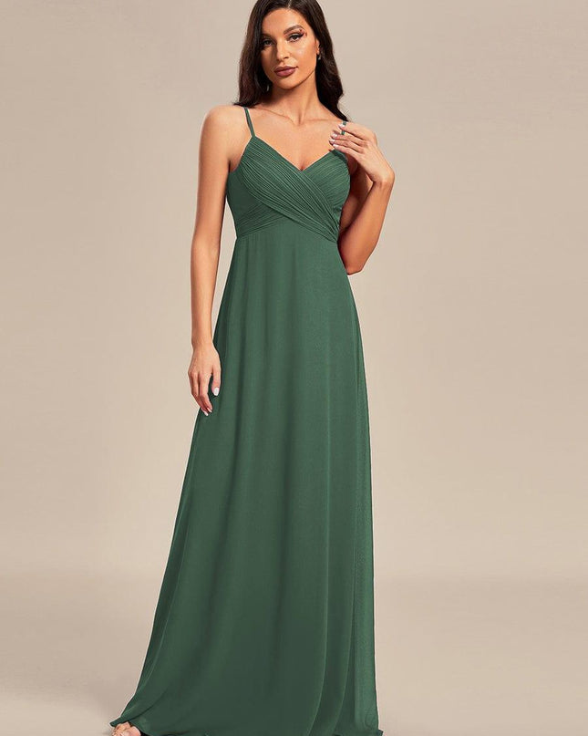Brinley | Draped Back Sweetheart Floor-Length Bridesmaid Dress