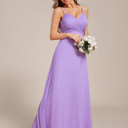 Brinley | Draped Back Sweetheart Floor-Length Bridesmaid Dress