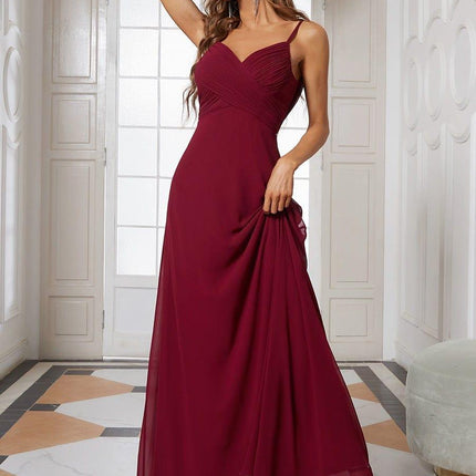 Brinley | Draped Back Sweetheart Floor-Length Bridesmaid Dress