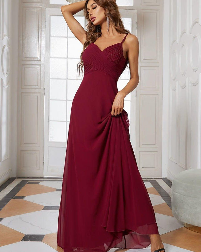 Brinley | Draped Back Sweetheart Floor-Length Bridesmaid Dress