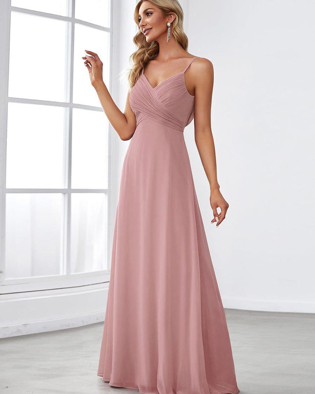 Brinley | Draped Back Sweetheart Floor-Length Bridesmaid Dress