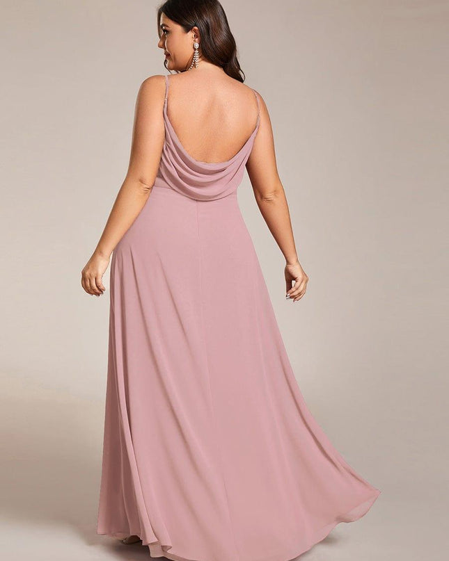 Brinley | Draped Back Sweetheart Floor-Length Bridesmaid Dress