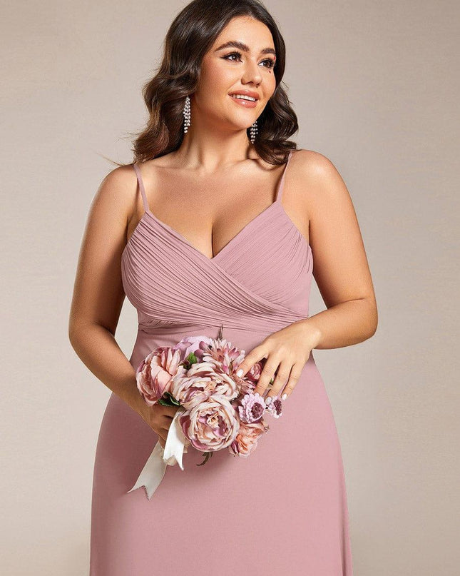 Brinley | Draped Back Sweetheart Floor-Length Bridesmaid Dress