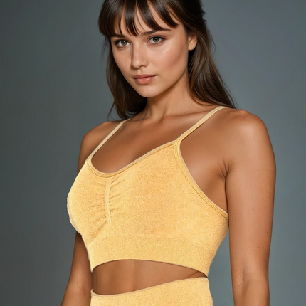 Apex | Seamless Sports Bra – Elevate Your Activewear - Burly Wood