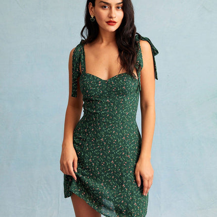 Calla | Fitted Sweetheart Neck Floral Summer Dress
