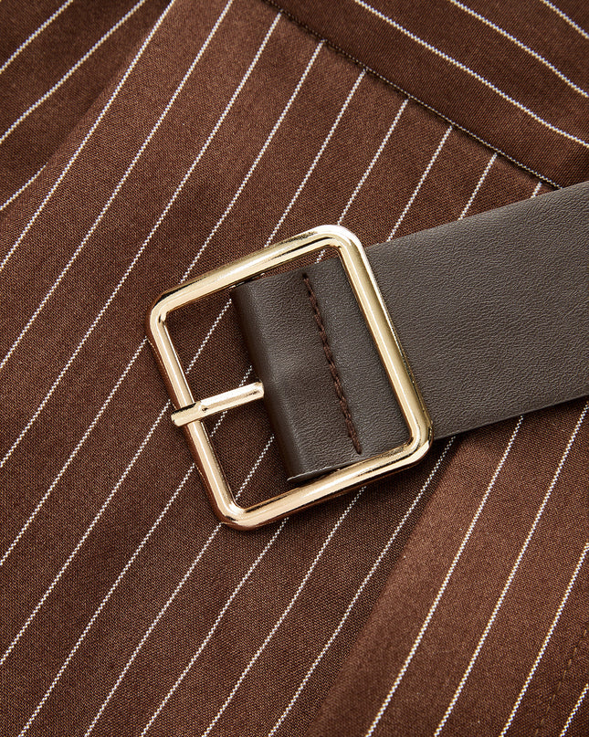 Capri | Tailored Pinstripe Sleeveless Co Ord Set Women