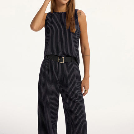 Capri | Tailored Pinstripe Sleeveless Co Ord Set Women