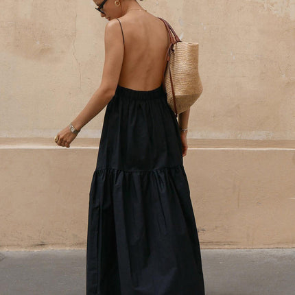Carolina | Fitted Backless Long Dress