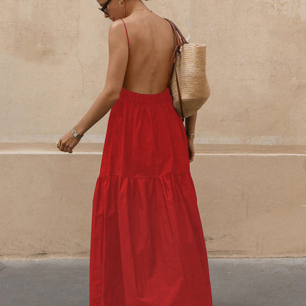 Carolina | Fitted Backless Long Dress