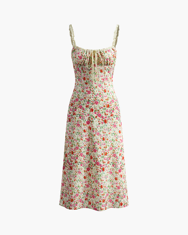 Chiara | Slim Fit Floral Print Cami Summer Dress