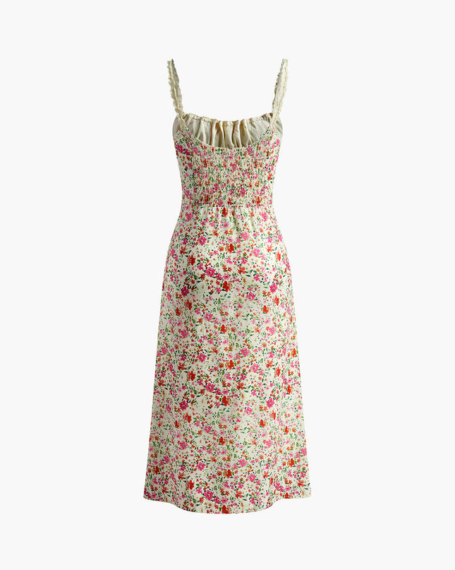 Chiara | Slim Fit Floral Print Cami Summer Dress