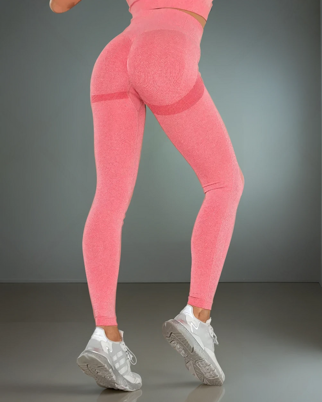 Apex | Seamless Leggings – Vibrant Comfort with Sculpting Style - Light Coral