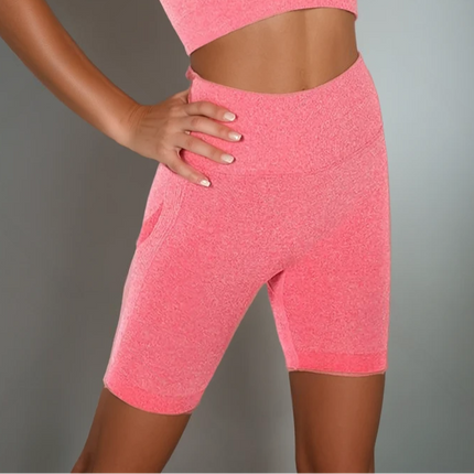 Apex | Seamless Shorts for Women – Bold Performance - Light Coral