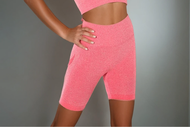 Apex | Seamless Shorts for Women – Bold Performance - Light Coral