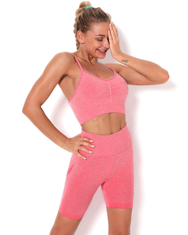 Apex | Seamless Shorts for Women – Bold Performance - Light Coral