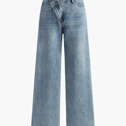 Cosima | Asymmetric Waist Wide-Leg Holiday Pants