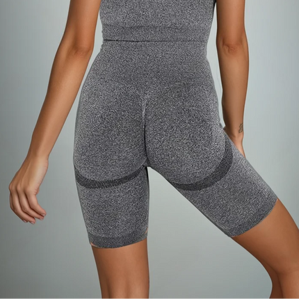 Apex | Seamless Shorts for Women – Sleek Performance in Dim Gray