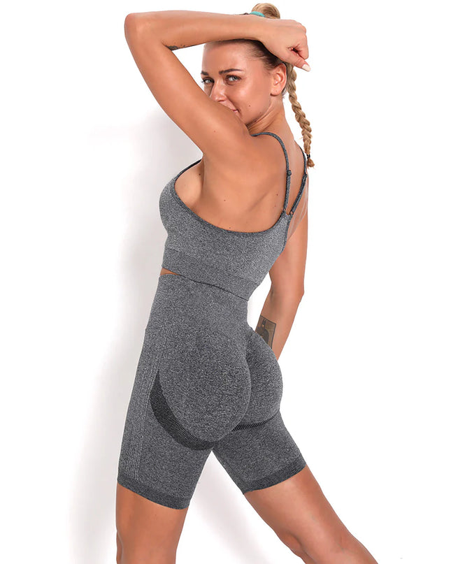 Apex | Seamless Shorts for Women – Sleek Performance in Dim Gray