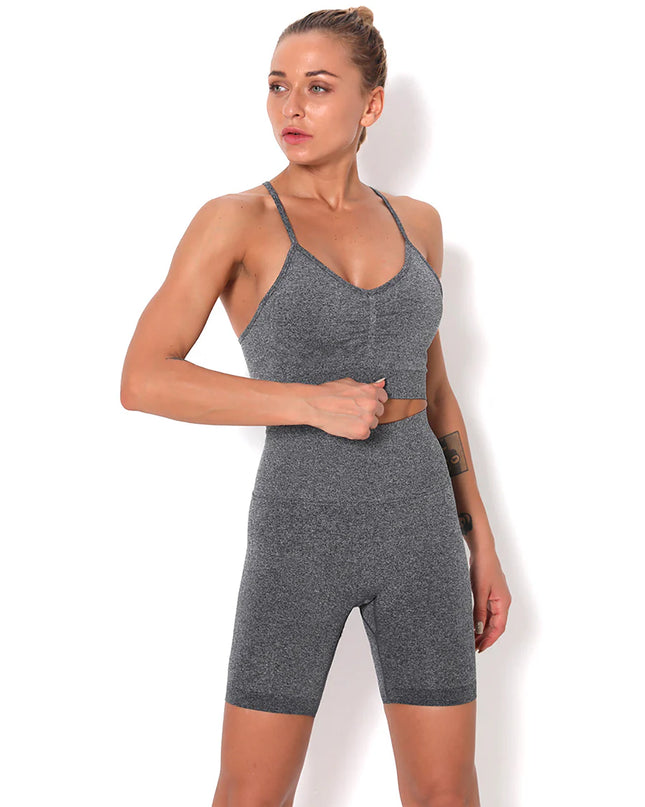 Apex | Seamless Shorts for Women – Sleek Performance in Dim Gray