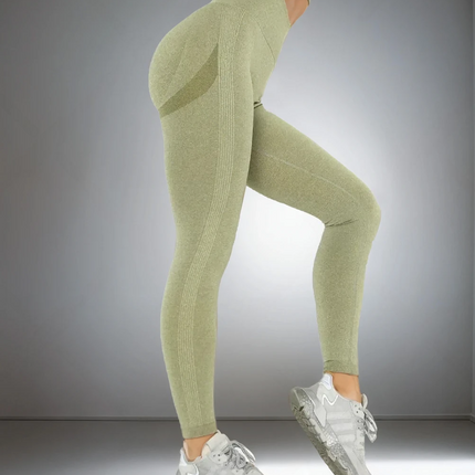 Apex | Seamless Leggings – Sculpting Support with Everyday Versatility - Dark Khaki