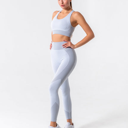 Aligné | Women’s Seamless Sports Bra – Supportive Sculpt Fit - Grey
