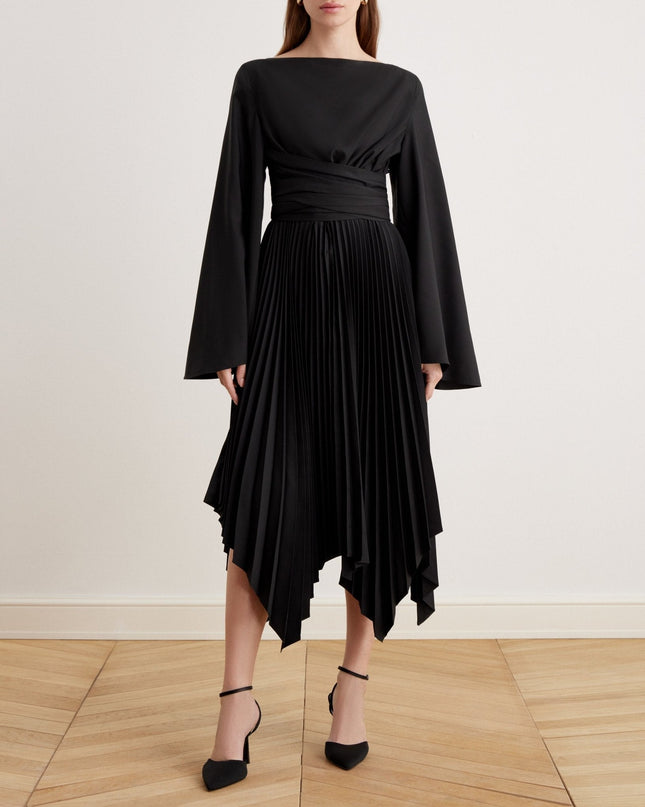 Gabrielle | Long Sleeve Wrap Midi Dress