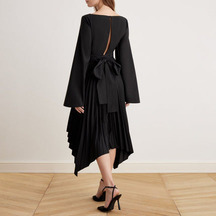 Gabrielle | Long Sleeve Wrap Midi Dress