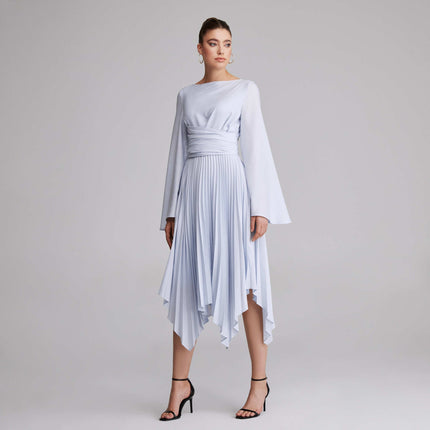 Gabrielle | Long Sleeve Wrap Midi Dress