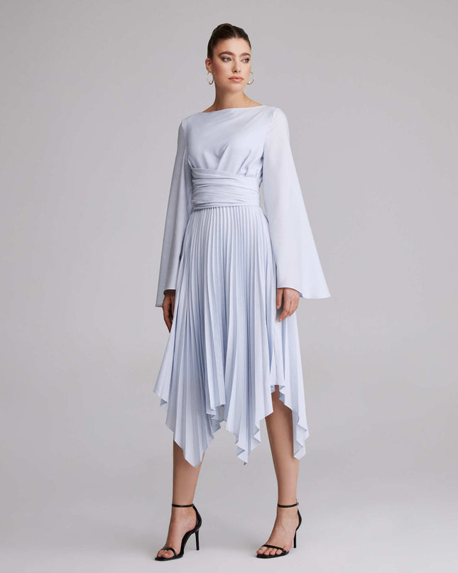Gabrielle | Long Sleeve Wrap Midi Dress