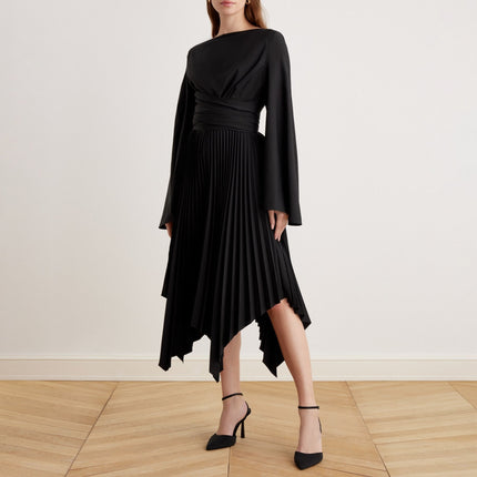 Gabrielle | Long Sleeve Wrap Midi Dress