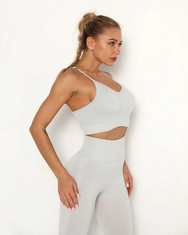 Apex | Seamless Sports Bra – Effortless Comfort & Style - Gainsboro