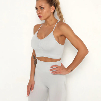 Apex | Seamless Sports Bra – Effortless Comfort & Style - Gainsboro