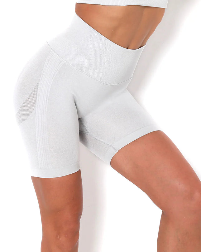 Apex | Seamless Shorts for Women – Sleek Performance - Gainsboro