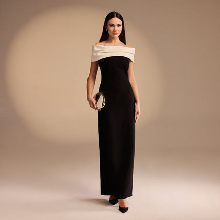 Geneva | Off-Shoulder Wedding Guest Maxi Dress