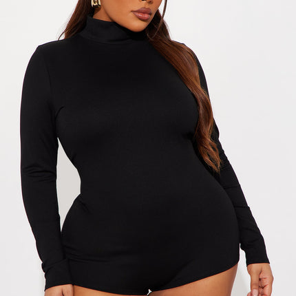 Gia | Concert Outfit Black Stretch Micro Romper