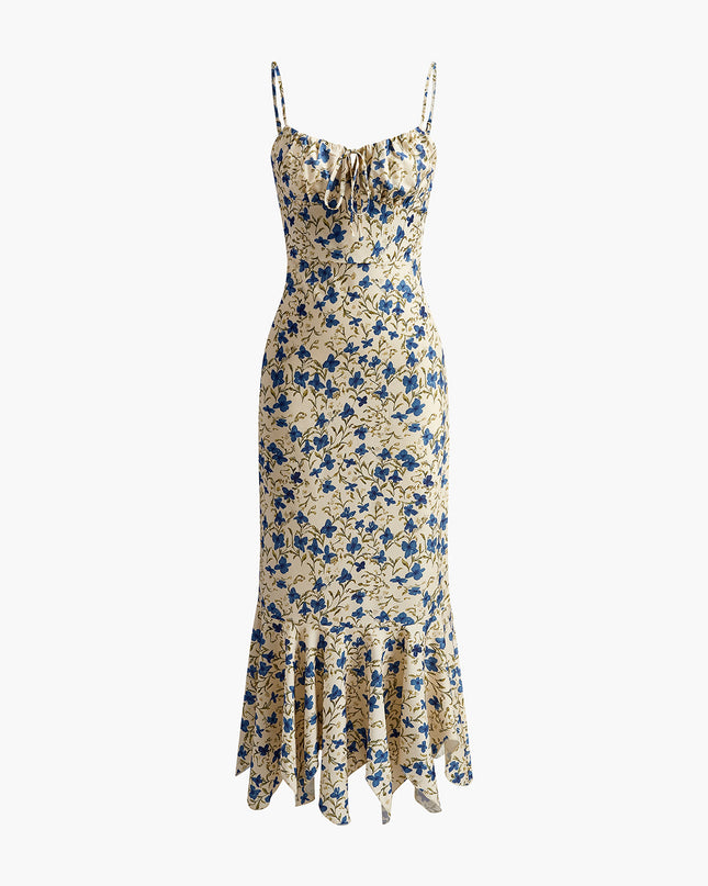 Gloria | Knotted Waist Irregular Hem Summer Dress